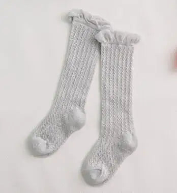 Knee High Socks Girl Long Soft Cotton Lace Baby Socks Kids Socks Meias Princess 2020 New Toddlers Girls Big Bow Children Cartoon