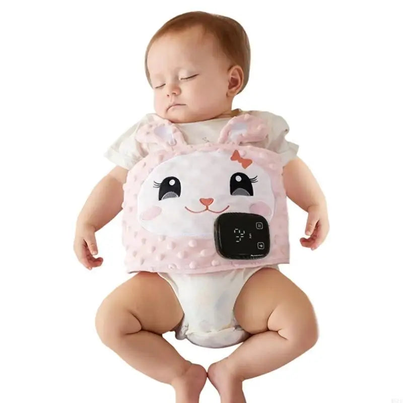Cartoon Baby Bellyband Breathable Tummy Wrap Belt 7-Speed Vibration Adjustable