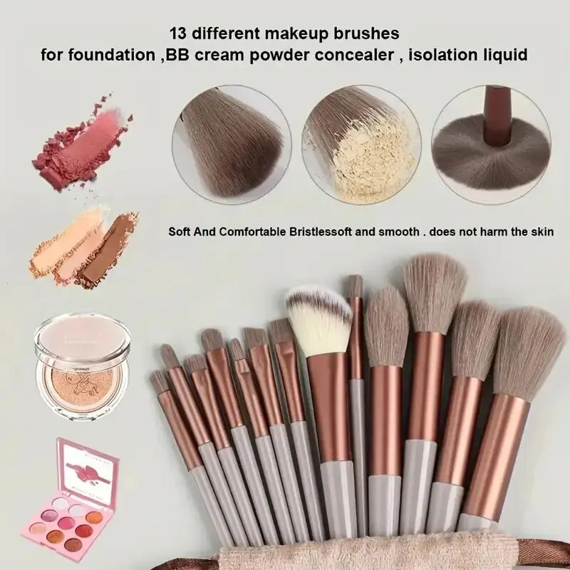 ✨ Professional Makeup Brush Set | Soft & Fluffy Kabuki, Foundation & Eyeshadow Brushes ✨