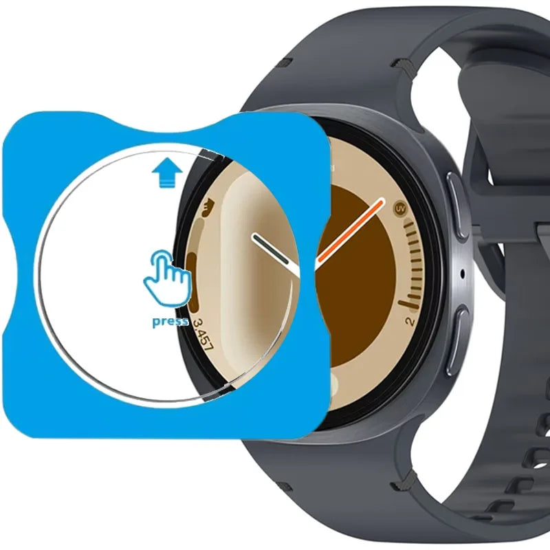 Quick Pasting Screen Film for Samsung Galaxy Watch Ultra 47mm Glass Protective Film Watch 8 7 6 5 4 40mm 44mm 8/6/4 Classic 46mm