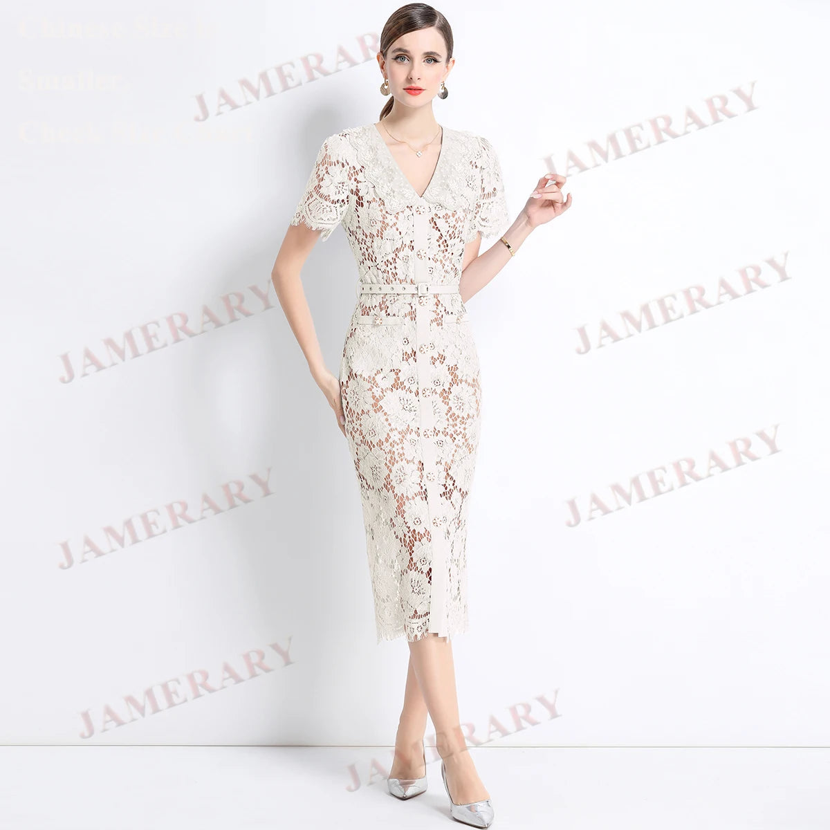 Summer Autumn Diamonds Embroidery Lace Long Sheath Dress Women Short Sleeve Luxury Formal Evening Long Dresses Party Vestidos