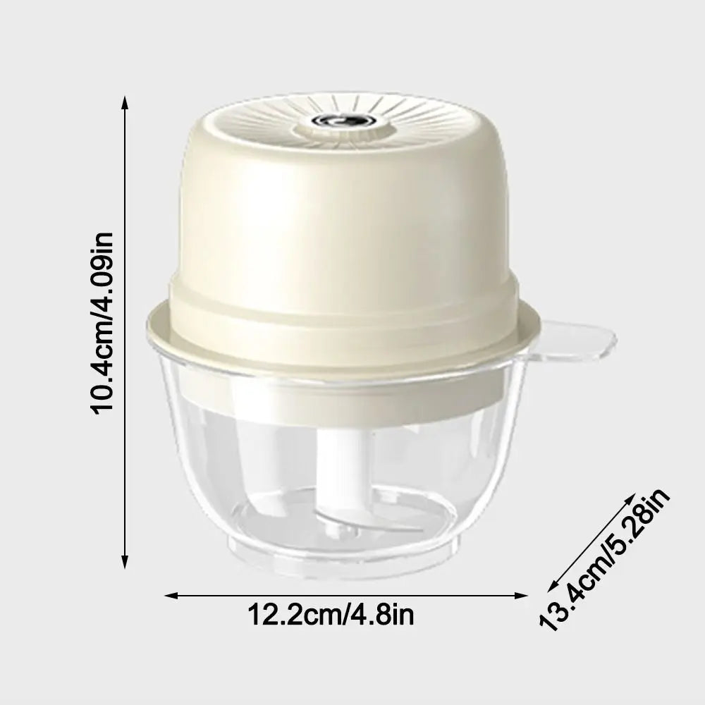 Portable Mini Electric Garlic Chopper Multi-Function Rechargeable Meat Grinder Garlic Press Kitchen Tools