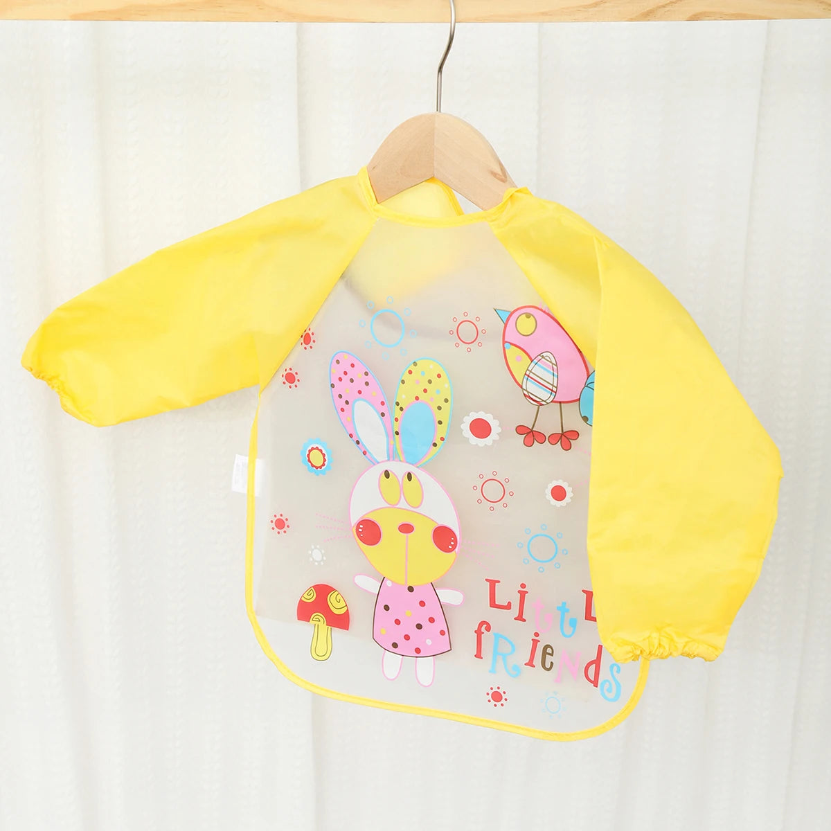 Waterproof EVA Full Sleeve Baby Bibs Children Apron Long Sleeve Feeding Smock Kids Eating Breastplate Infant Scarf Clothing