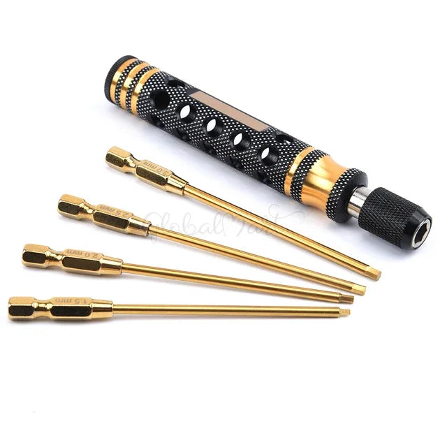 AANEW Metal Hexagonal Wrenches Screw drivers Tools Kit 1.5mm 2.0mm 2.5mm 3.0mm 1.5/2.0/2.5/3.0mm for RC Models Multirotor
