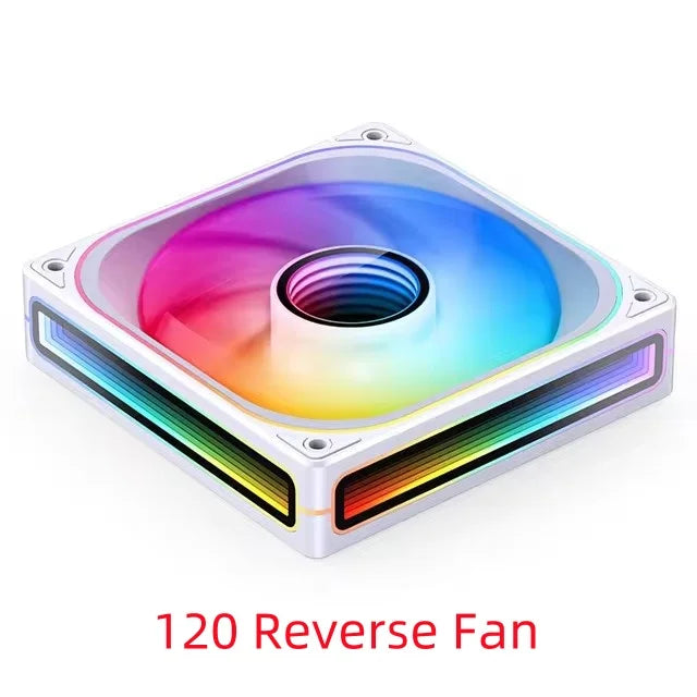 JONSBO ZB-120/240/360 Computer Case Fan 12CM 5V ARGB 120mm Monolithic Structure Water-Cooled Fan PWM Forward/Reverse Fan Kits