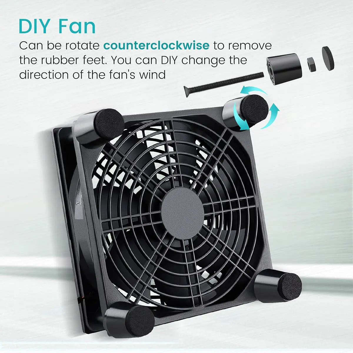 120mm 5V USB Power Cooling Case Fan for Receiver DVR Xbox TV Box Router