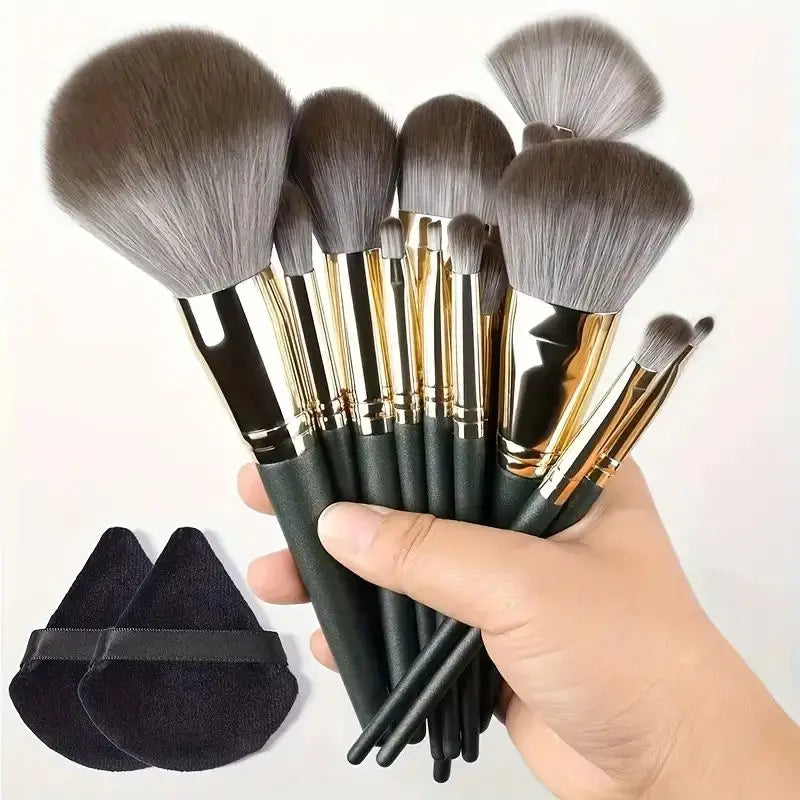 ✨ Professional Makeup Brush Set | Soft & Fluffy Kabuki, Foundation & Eyeshadow Brushes ✨