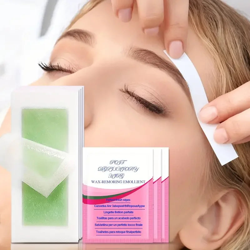 ✨ Hair Removal Wax Strips | 10/20/30/50pcs for Face, Arms, Legs & Body ✨