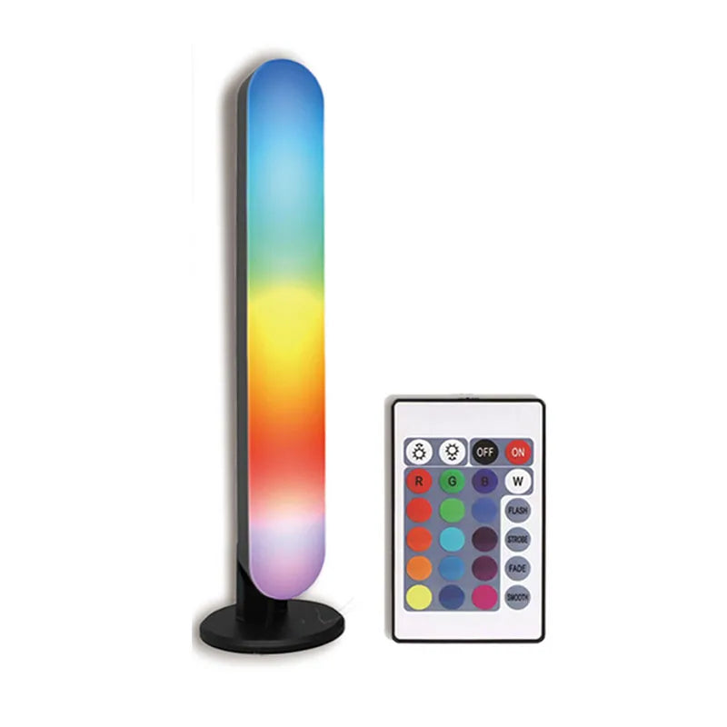 2pcs LED Night Light RGB Ambient Lights with Remote Control For Gaming TV Room Bedroom Decoration Bar Music Rhythm Symphony Lamp