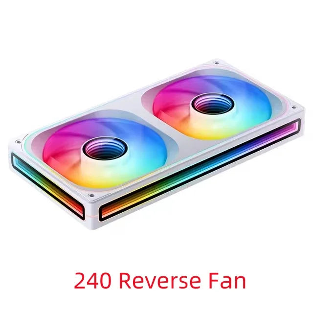 JONSBO ZB-120/240/360 Computer Case Fan 12CM 5V ARGB 120mm Monolithic Structure Water-Cooled Fan PWM Forward/Reverse Fan Kits