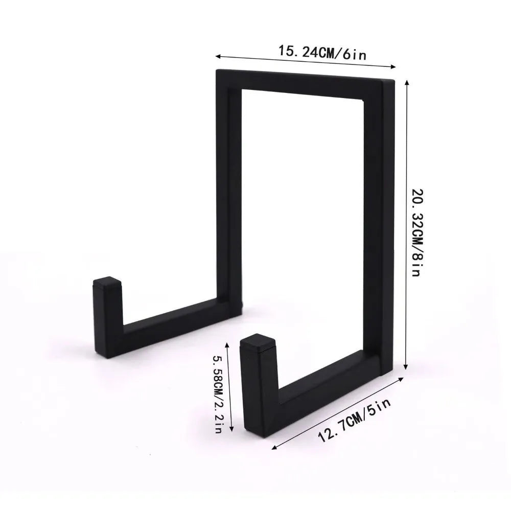 1pc Simple Metal Vinyl Record Holder Versatile Space Saving CD Storage Rack Stable Tabletop Record Holder Home Decor Organizer
