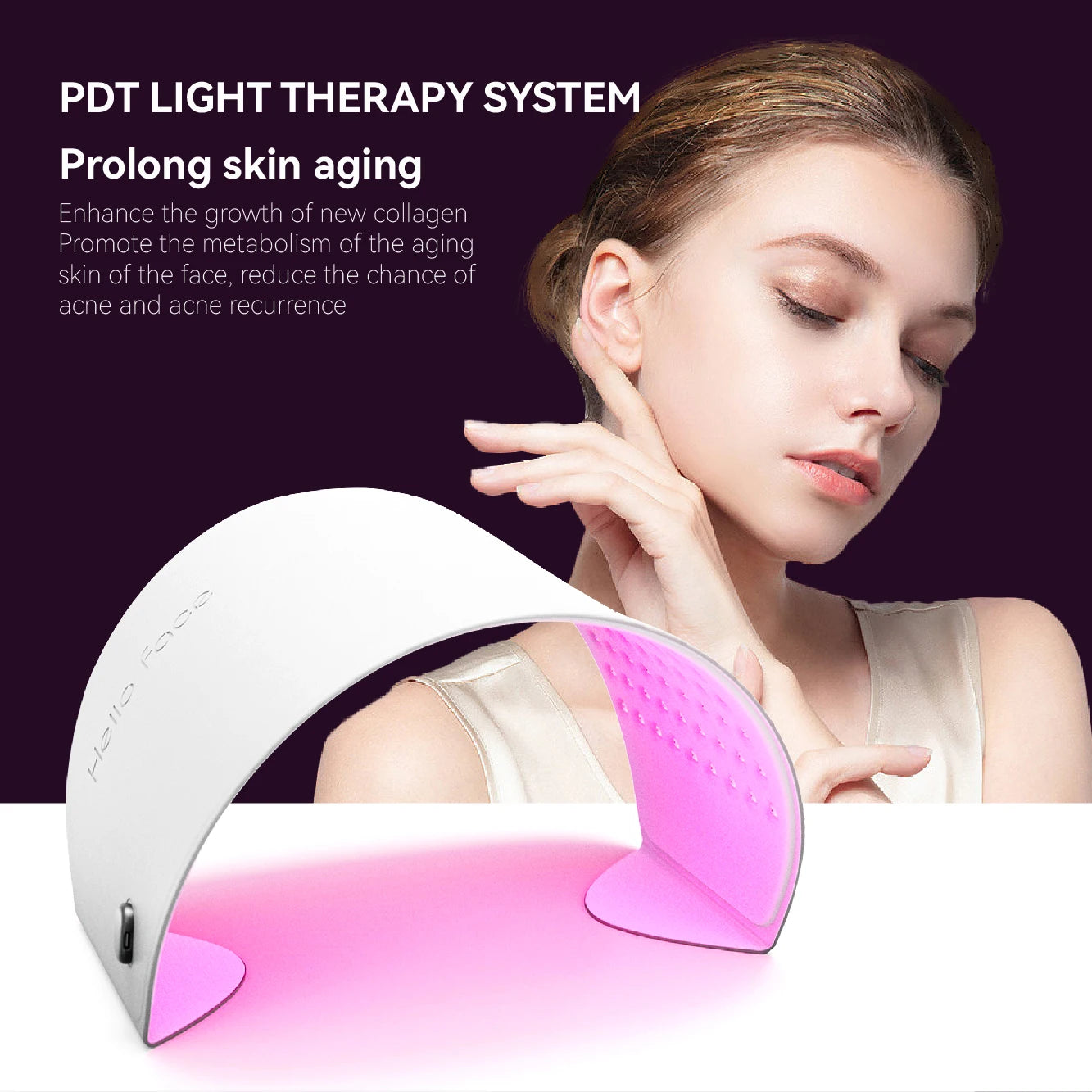 Hello Face 850nm Near Infrared PDT Light Therapy System 720 Light Sources LED Photon Beauty Device LED Face Mask Body Skin Care