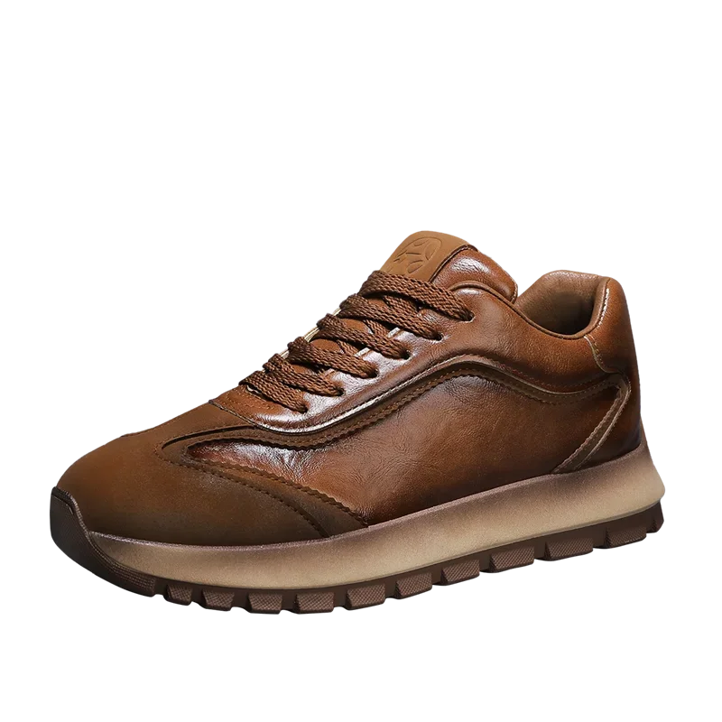 Trendy Men Shoes All Seasons Leather Casual Sneakers Korean Style Fashion Running Shoes Non-slip Wear-resistant Mens Sports Shoe