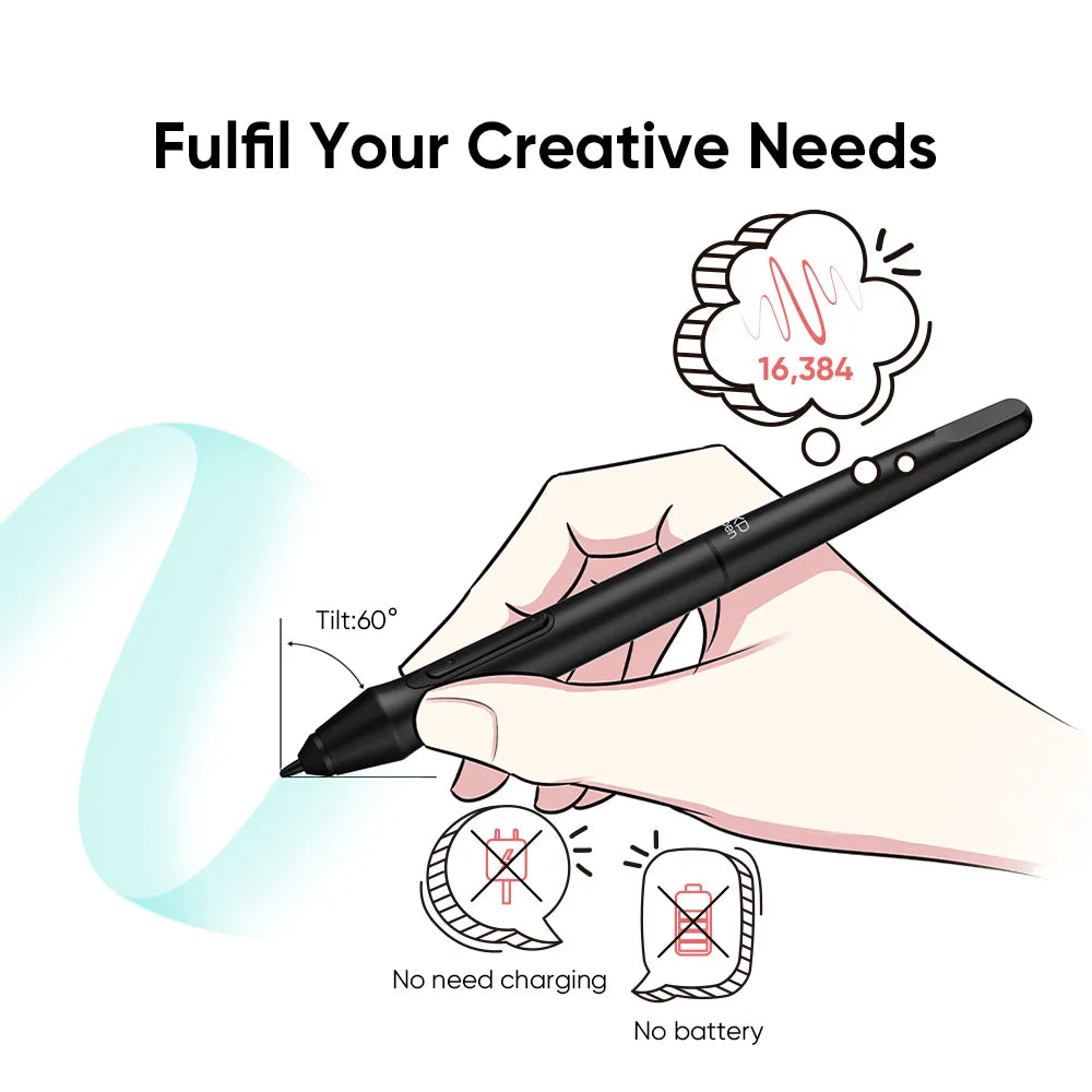 XPPen 7*4.3 Inch 16K Pressure Level Graphics Tablet Deco Mini7 V2 Digital Drawing Tablet 8 Keys for Android Mac Windows Chrome