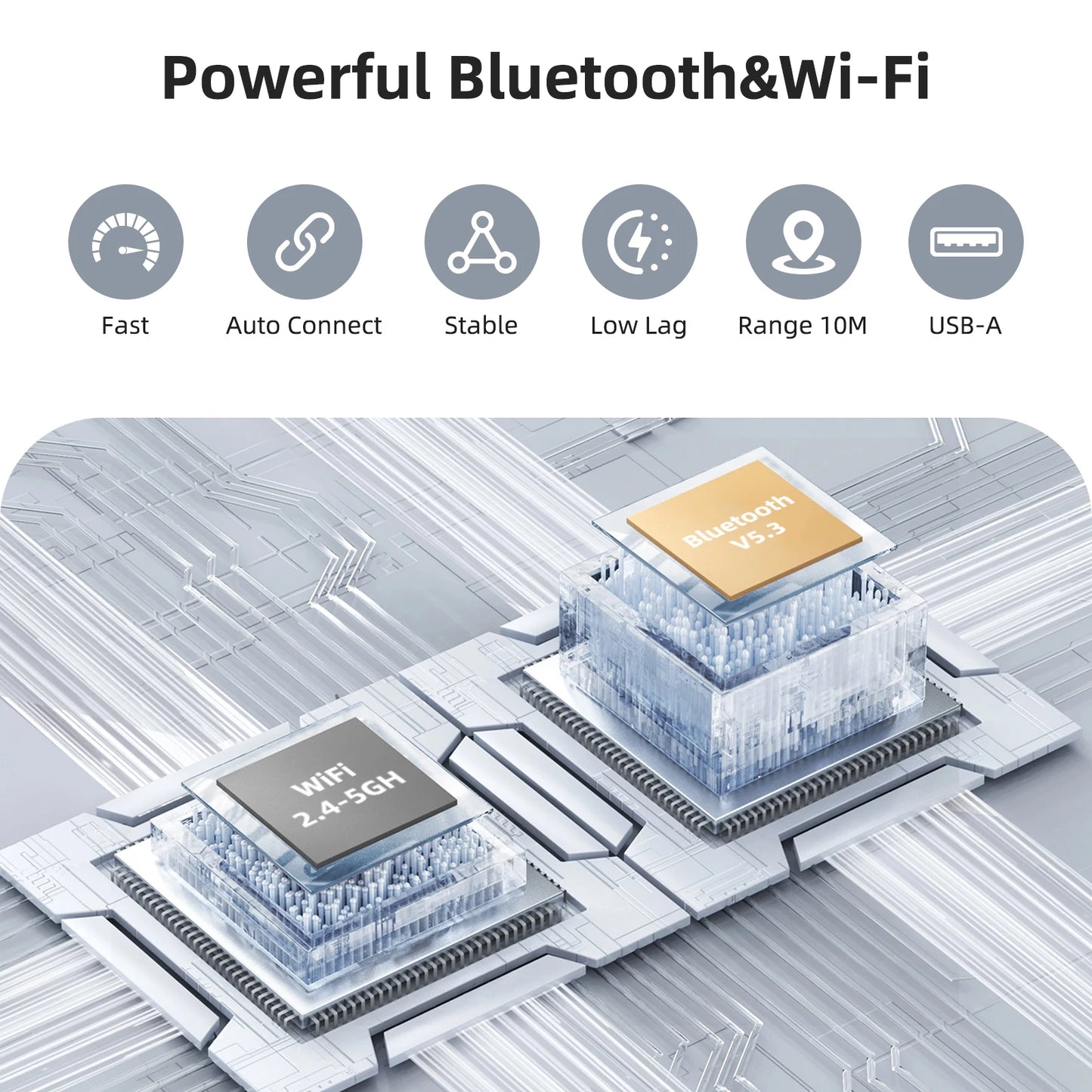 2025 NEW Mini 2in1 Wireless Adapter CarPlay & Android Auto in One Plug&Play 5G WiFi Bluetooth 5.0 USB Interface Not To Fall Off