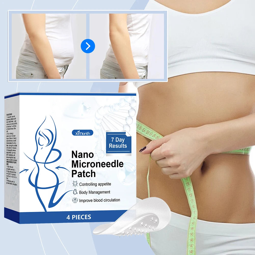 Easy Effective Body Slimming Patch SMGT-GLP-1 Nanos Micro Needle Plaster Painless Gentle Soothing Massage Patch For Fats Burning