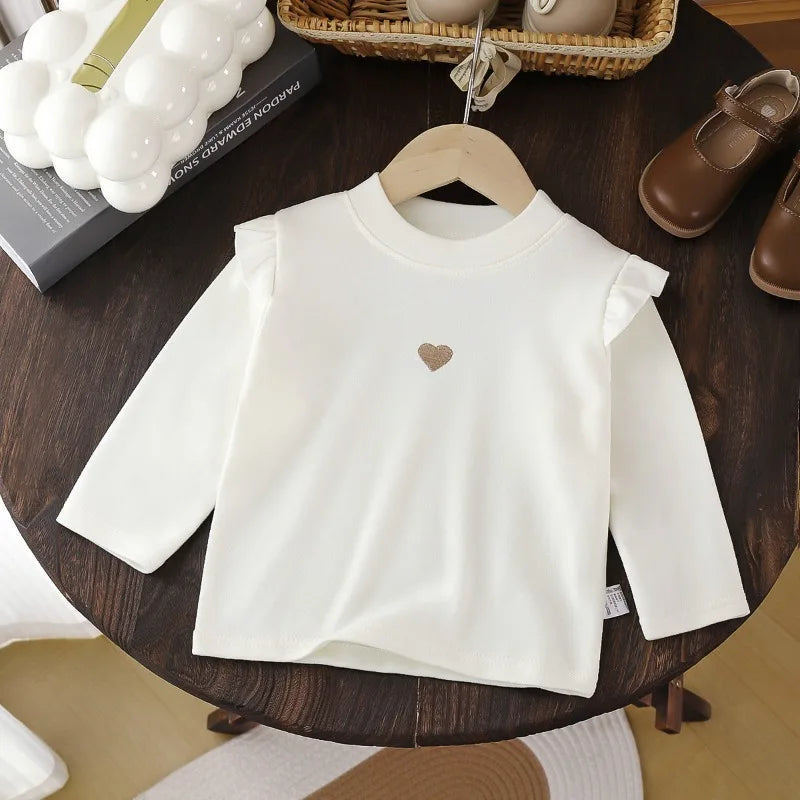 Baby Girls Long Sleeve T-shirt Clothes Spring and Autumn Style Baby Children's Clothes Kids Underwear Base Shirt Top