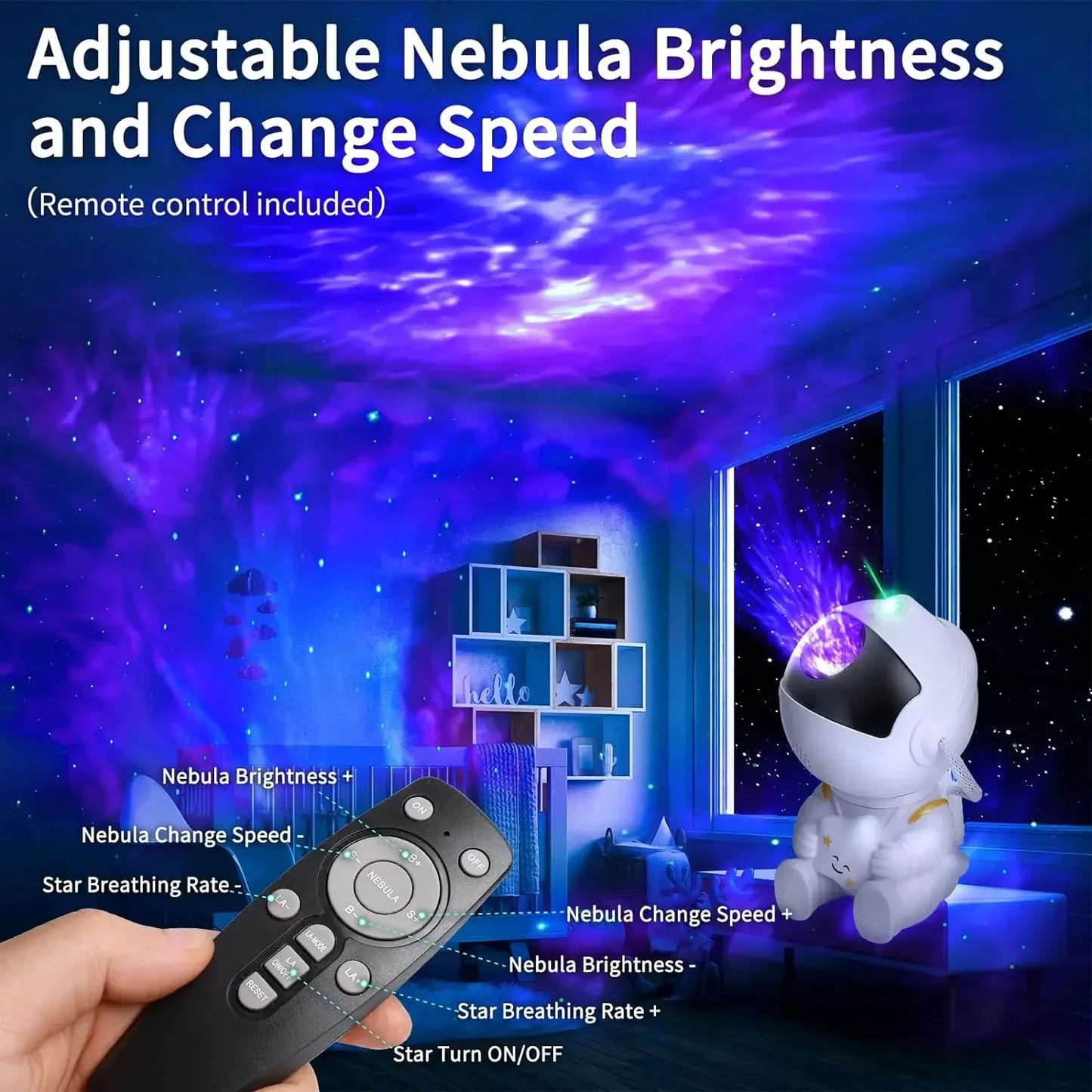 π GalaxyGlow Star Projector β LED Nebula Night Light for Bedroom & Kids π