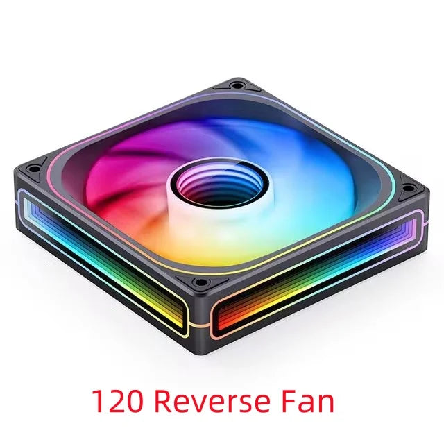 JONSBO ZB-120/240/360 Computer Case Fan 12CM 5V ARGB 120mm Monolithic Structure Water-Cooled Fan PWM Forward/Reverse Fan Kits