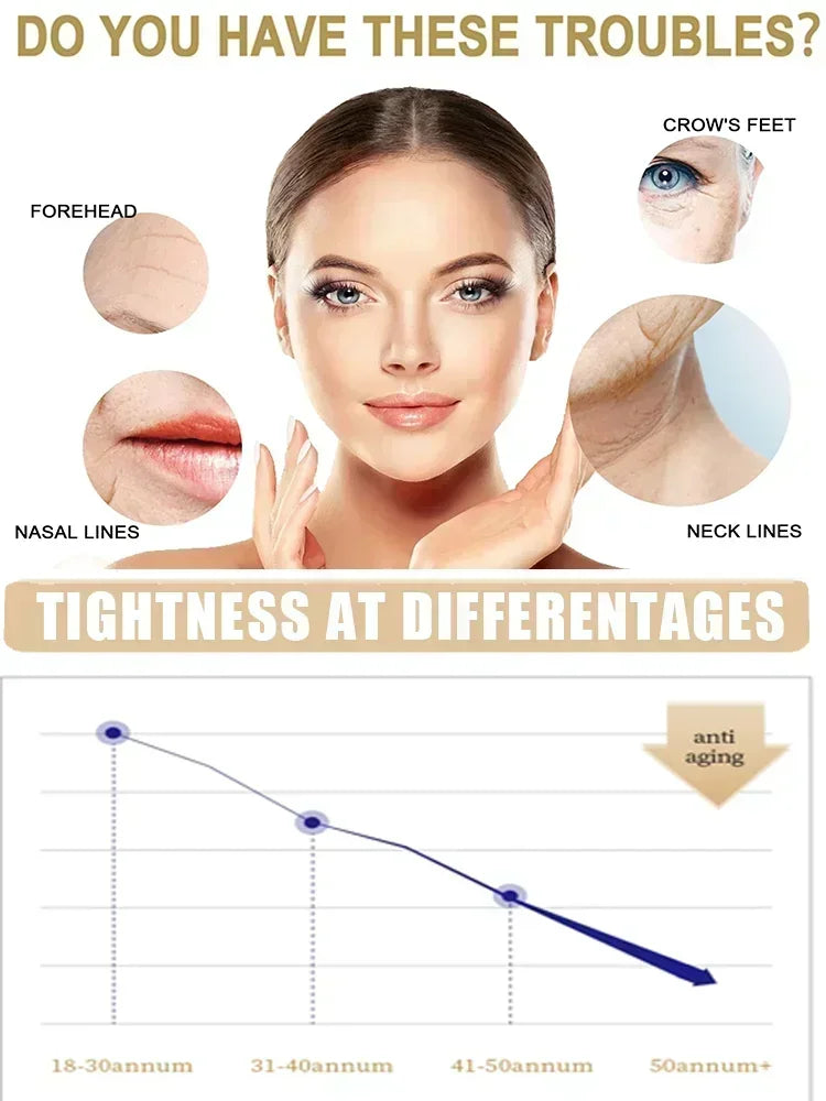 38Skincare Anti Aging Hyaluronic Acid Forehead Fine Lines Lifting Facial Serum Skin Care Beauty