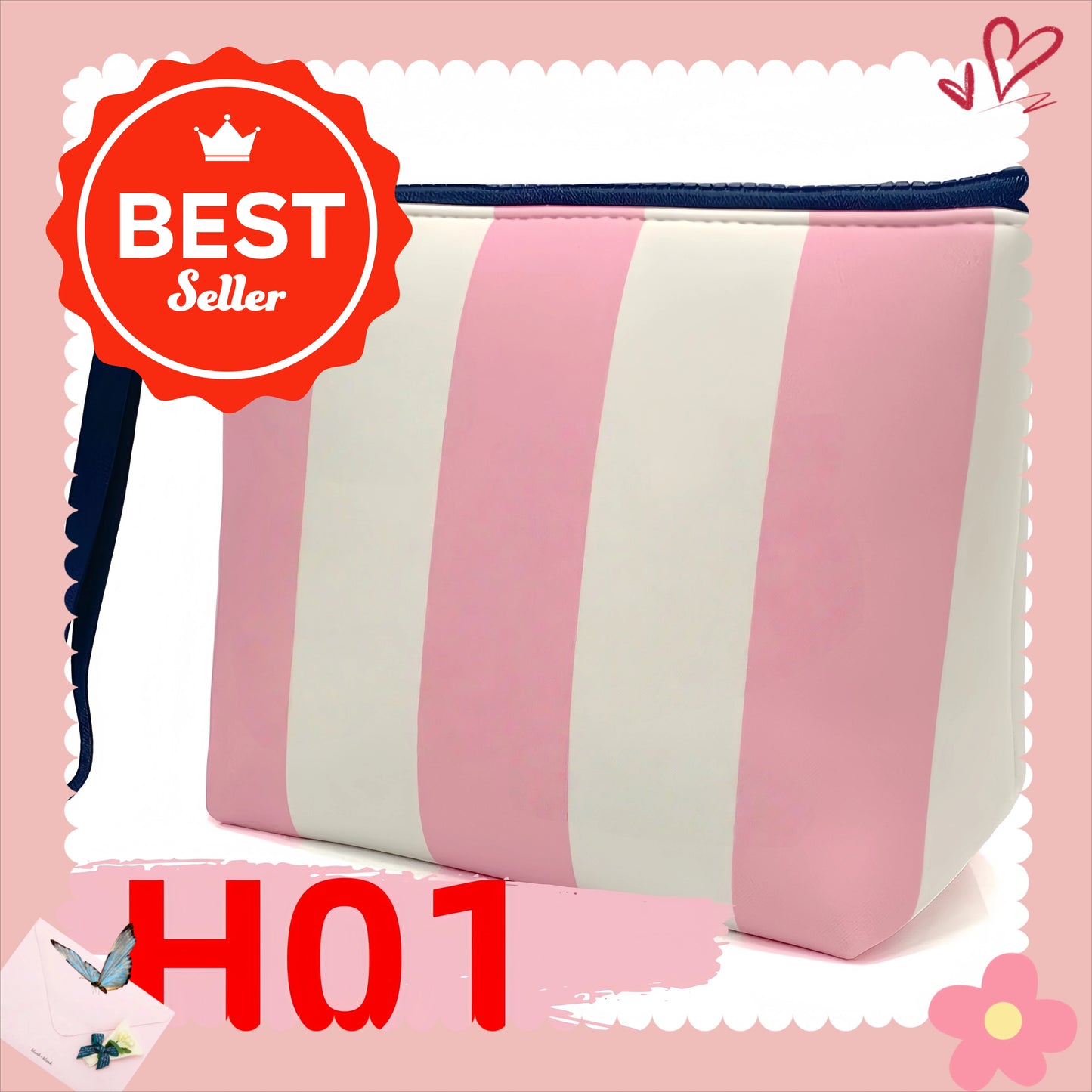 European Italy New Original Trademark cosmetic bag Diving Casual Beach Canvas Striped Tassel Handmade Handbag Tote Travel Bag