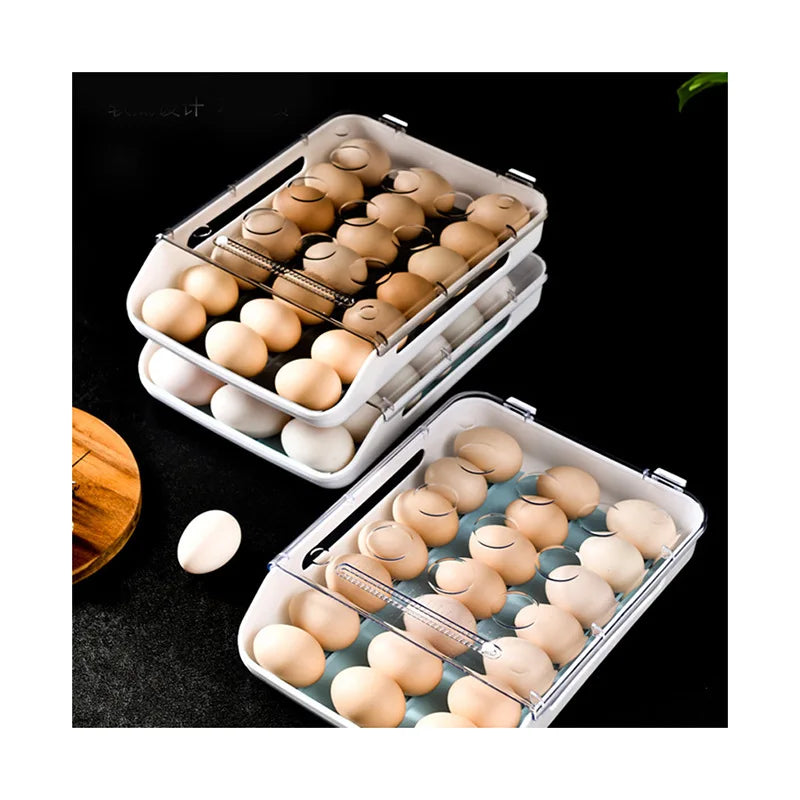 π₯ Stackable Egg Storage Box | Multi-Layer Refrigerator Organizer π₯