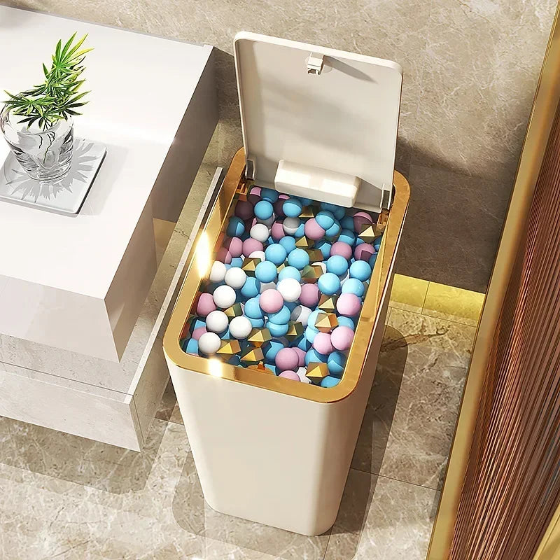 ποΈ 10L Odor-Proof Trash Can | One-Touch & Space-Saving ποΈ