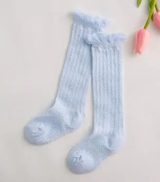 Knee High Socks Girl Long Soft Cotton Lace Baby Socks Kids Socks Meias Princess 2020 New Toddlers Girls Big Bow Children Cartoon