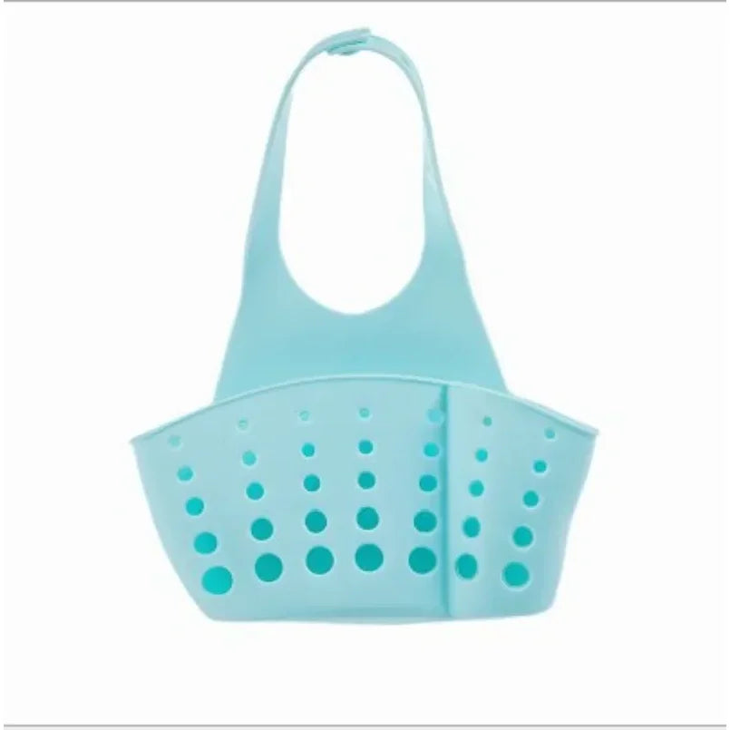 Adjustable Silicone Sink Shelf Drain Basket Sink Faucet Hanging Holder Drainer Sponge Drain Rack Home Storage Kitchen Accessorie