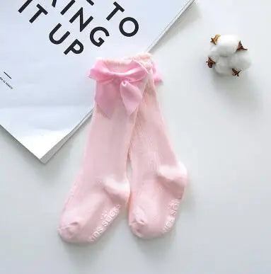 Knee High Socks Girl Long Soft Cotton Lace Baby Socks Kids Socks Meias Princess 2020 New Toddlers Girls Big Bow Children Cartoon
