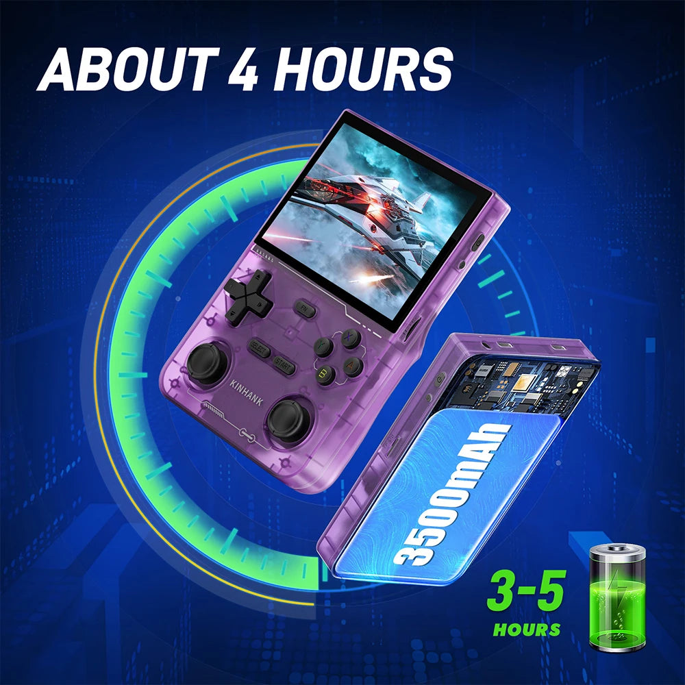 New K36 Retro Handheld Video Game Console 500nit 3.5 Inch IPS Screen 19000 Games Emulator for PS1/PSP/DC/N64/SS Gifts