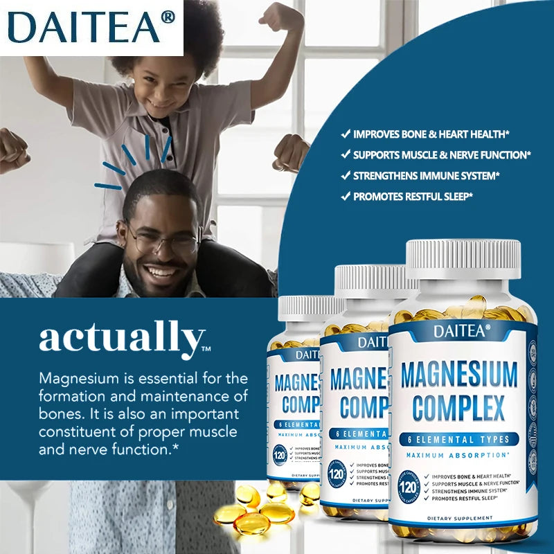 π Magnesium Complex Capsules | Bone, Muscle & Heart Support π