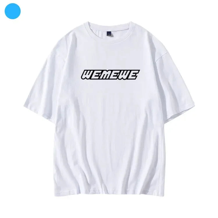 GIDLE YUQI Same T-shirt Women Men Loose Cotton Summer Short Sleeve Tee Kpop Fashion Letter Print T Shirt Korean Popular Clothes