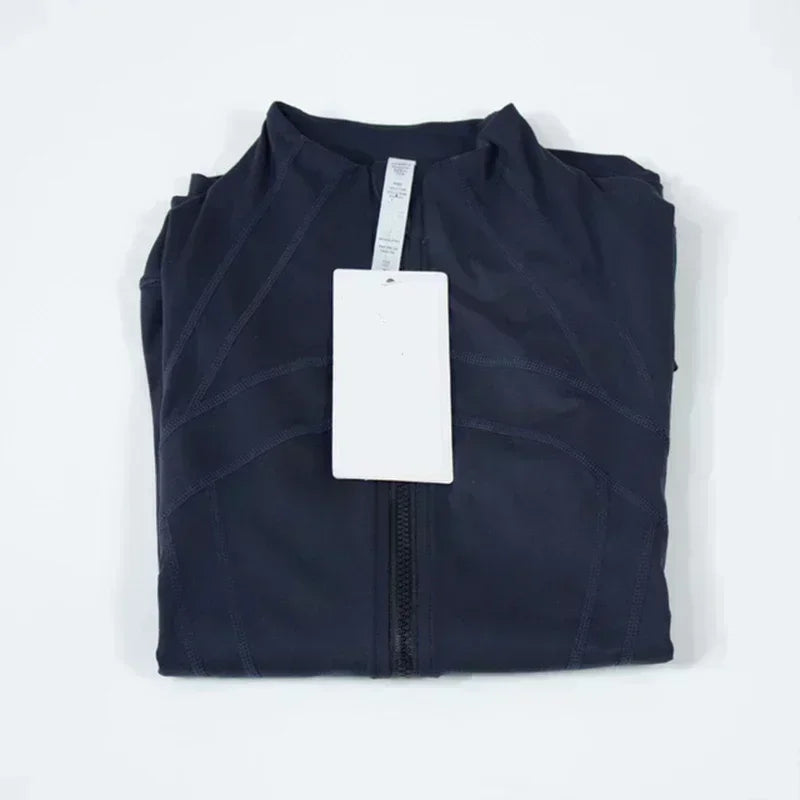 Lemon Definition Women Jacket Fashion Tight-fitting Thin Sportswear Training Running Gym Yoga Solid Color Cardigan Jacket