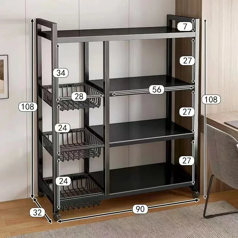 Extra Thick and Super Thick Fruit and Vegetable Storage Rack, Home Basket Storage Rack, Kitchen Storage Rack, Storages Racks