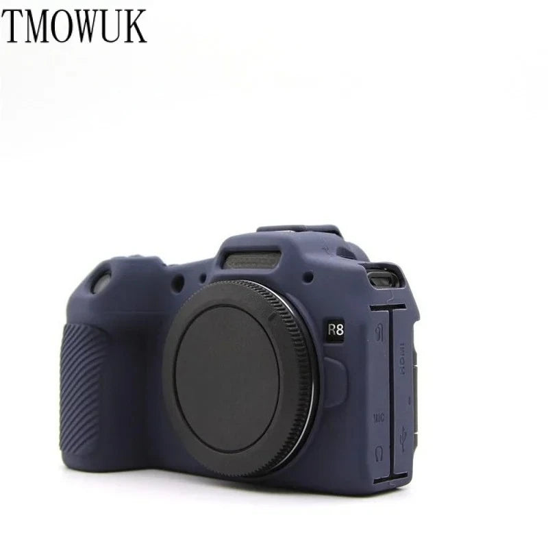 For Canon EOS R8 Camera Silicone Cover Anti-slip Grip Soft Protective Case Dustproof Anti-fall Portable Camera Bag
