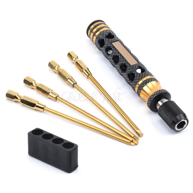AANEW Metal Hexagonal Wrenches Screw drivers Tools Kit 1.5mm 2.0mm 2.5mm 3.0mm 1.5/2.0/2.5/3.0mm for RC Models Multirotor