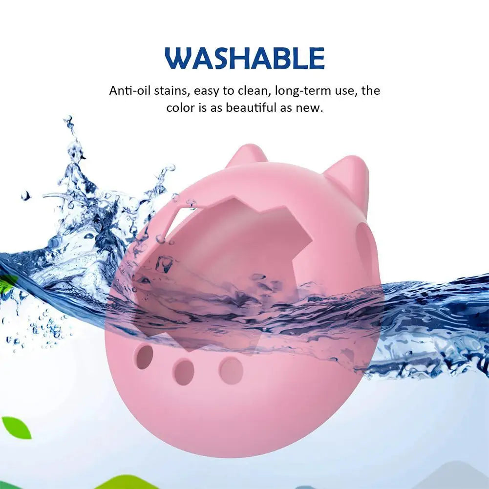 For Tamagotchi Paradise Silicone Case Full-Body Shockproof Cover for Electronic Pet Game, Cute Cartoon Protective Skin
