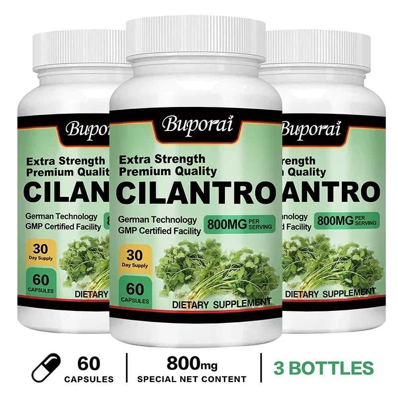 Cilantro Supplement - Rich Source of Antioxidants - Natural Cleansing & Detox Supplement