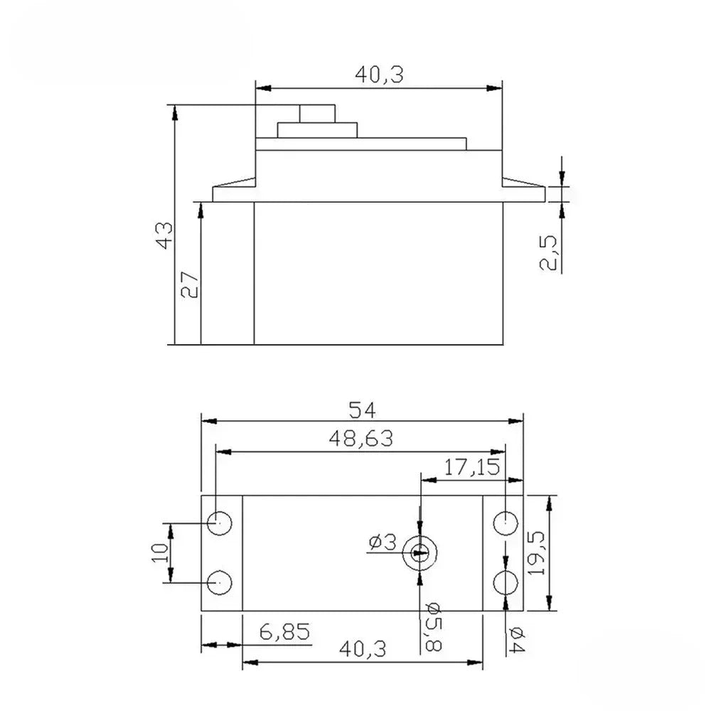 MG996R MG995 Servo Motor 180 360 JR Steering Rotation MG 996 High Speed Torque Metal Gear for RC Car Helicopter Arduino Robot