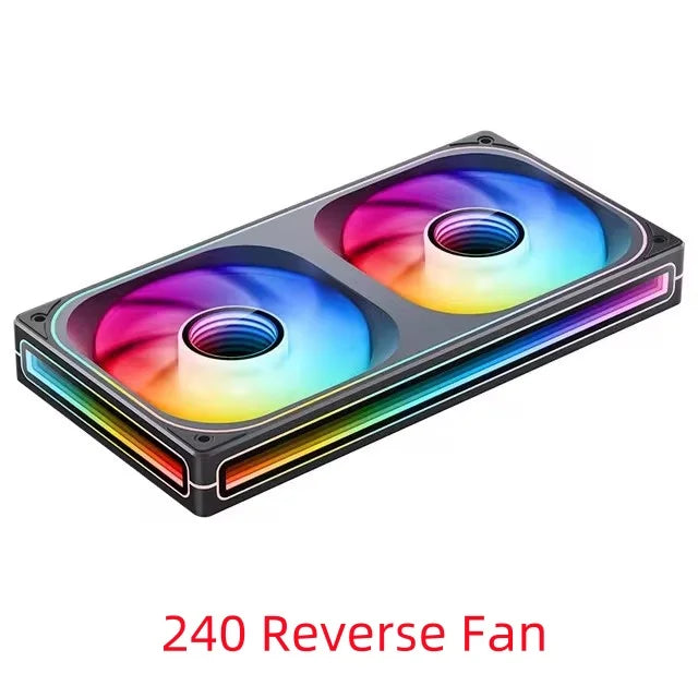 JONSBO ZB-120/240/360 Computer Case Fan 12CM 5V ARGB 120mm Monolithic Structure Water-Cooled Fan PWM Forward/Reverse Fan Kits