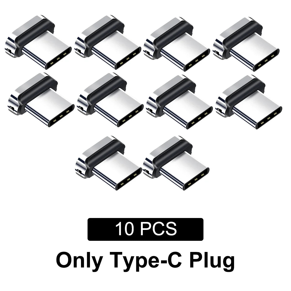 5/10Pcs Magnetic Phone Cable Adapter Magnetic Connector Tip Heads 360 Rotating Strong Magnetic Plug for Micro USB Android Device