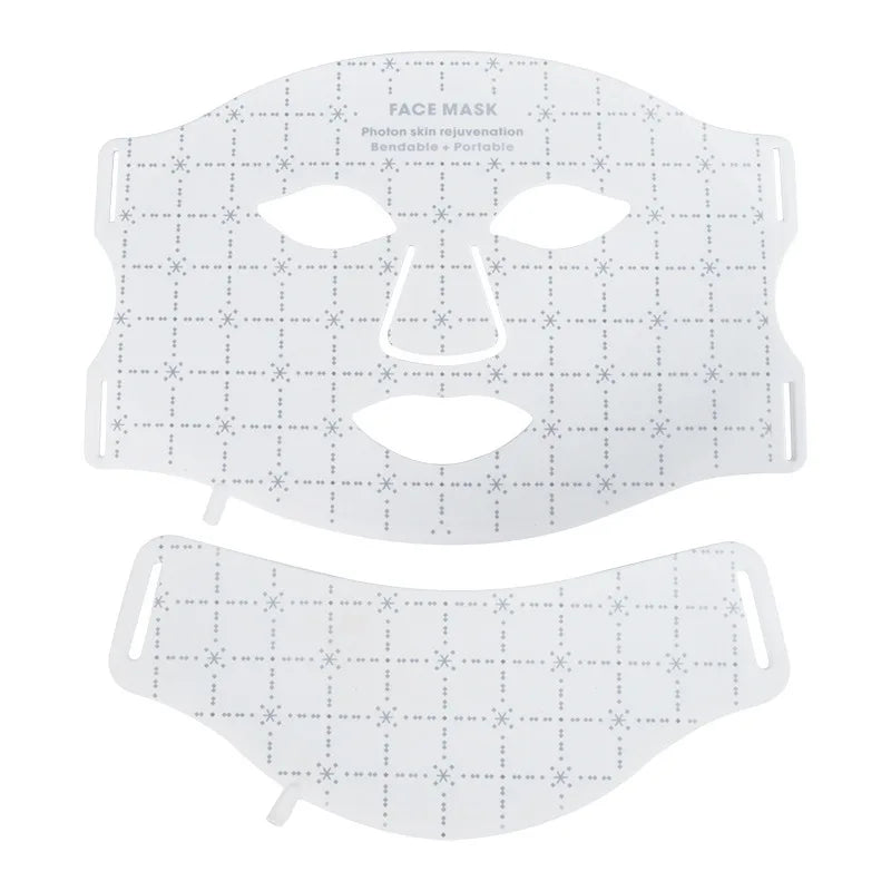 Portable 7 Colors Led Face Mask Skin Care Beauty Device Red Light Therapy Mask USB Rechargeable and Ergonomic Design for Home
