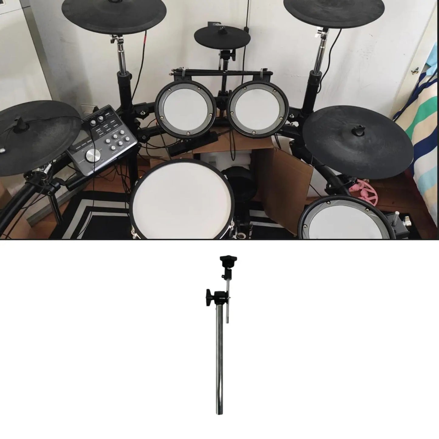 Drum Cymbal Mount Holder Hardware Metal Component Drum Parts Accessories Professional Easy to Install Mounting Arm Attachment