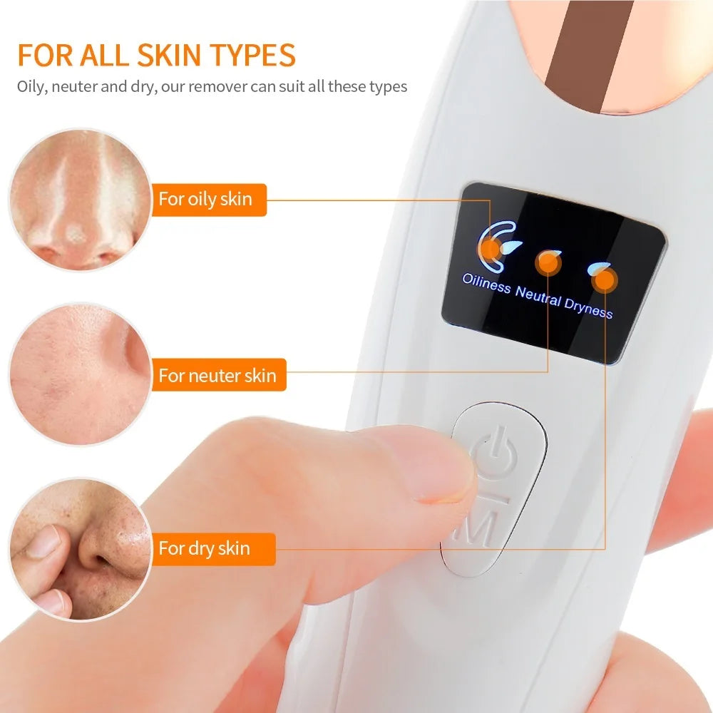 Vacuum Nose Blackhead Remover Face Cleansing Beauty Machine Facial Suction Cleaner Pimple Dead Skin Remover Extractor Skin Care