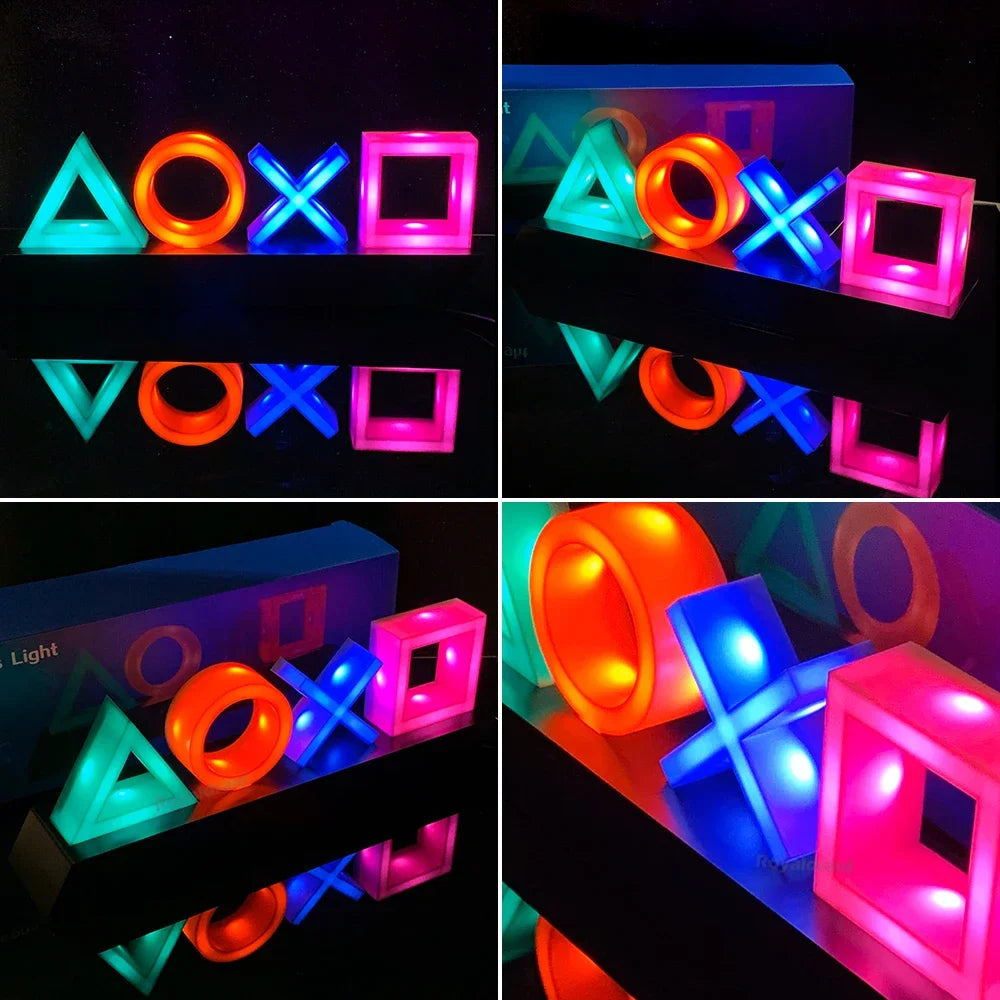 🎮 GamerIcon LED Lamp – Voice-Controlled PS4/PS5 Music Neon Light 🎮