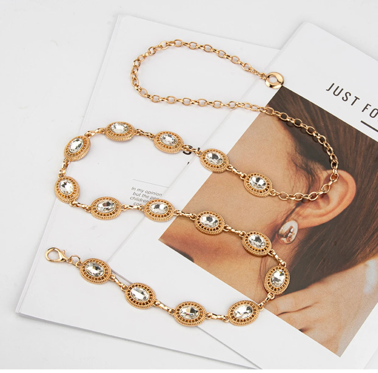 Hot-selling luxury style retro metal mesh waist chain for women, high-end chain, fashionable and versatile belt for women