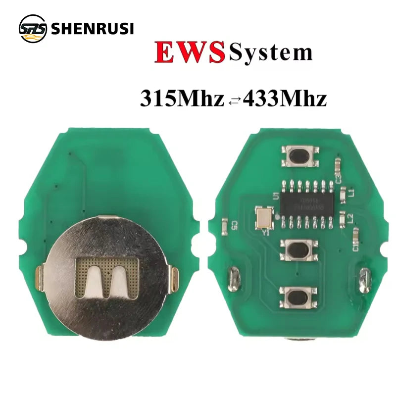 EWS Sytem Car Remote Key for BMW E38 E39 E46 X3 X5 Z3 Z4 1/3/5/7 Series 315/433MHz ID44 Chip Keyless Entry Transmitter