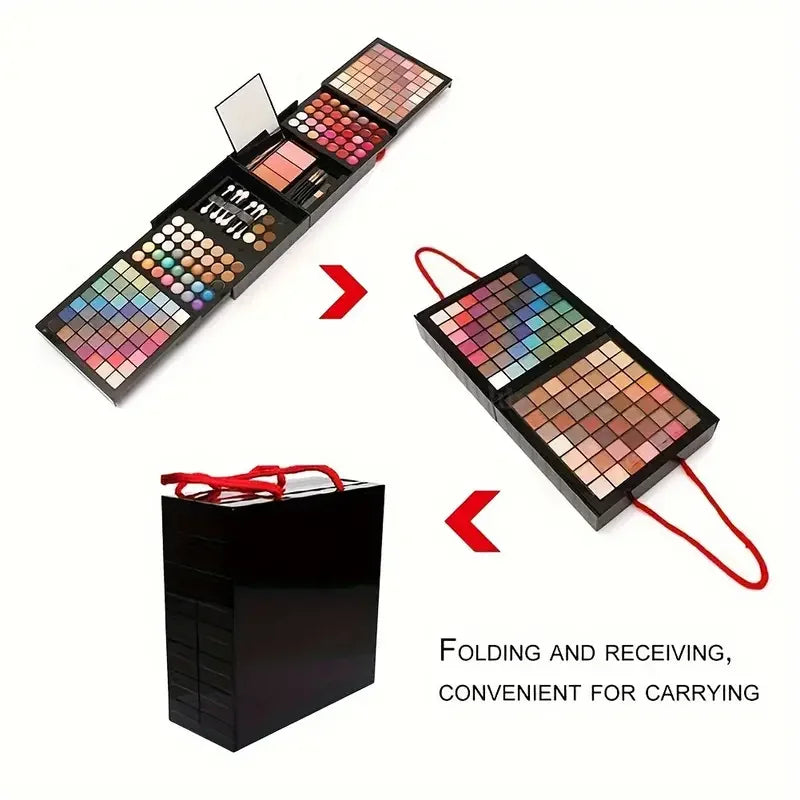 ✨ 177-Color All-in-One Makeup Kit | Eyeshadow, Blush, Lip Gloss & More ✨