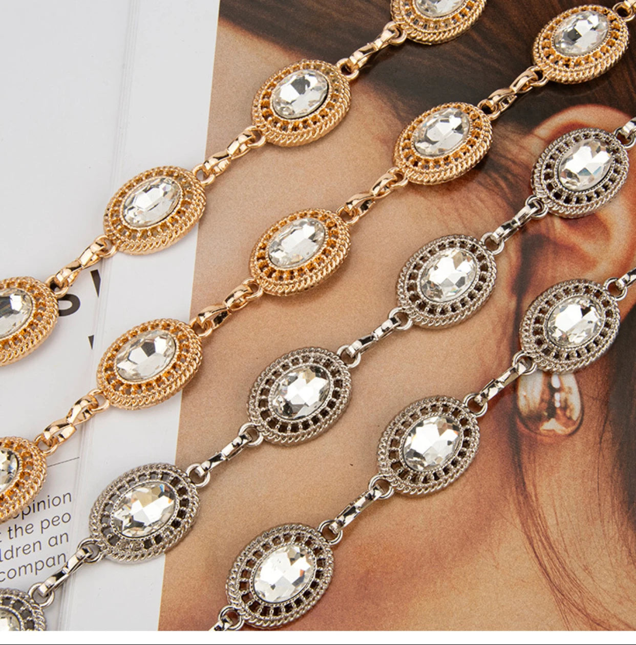 Hot-selling luxury style retro metal mesh waist chain for women, high-end chain, fashionable and versatile belt for women